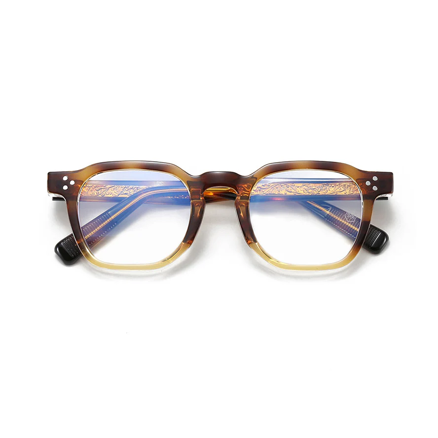 Square Thick Frame Glasses with Prescription Lenses VK2329 - Image 5