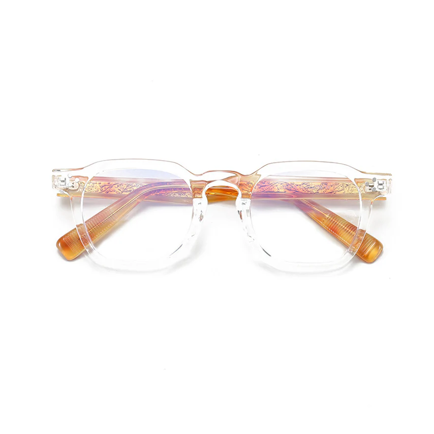 Square Thick Frame Glasses with Prescription Lenses VK2329 - Image 9