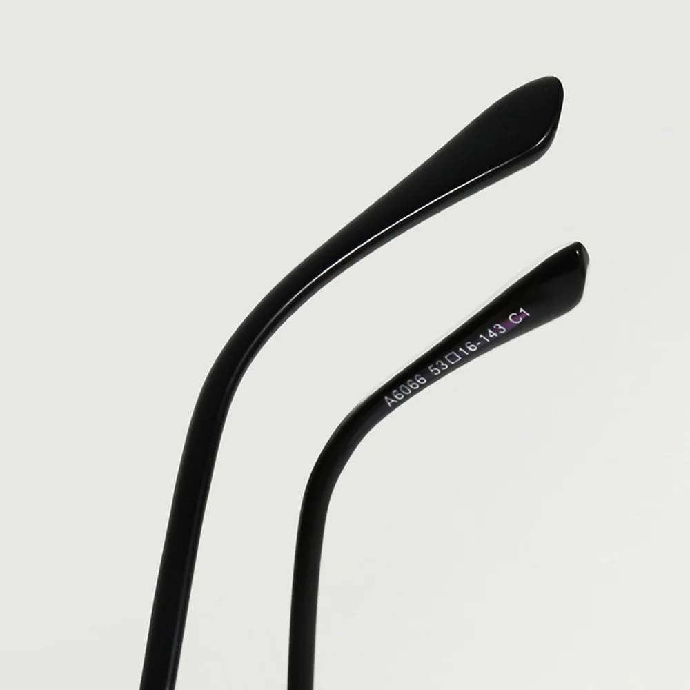 Chic Rectangular Glasses with Hollowed Metal Temples VK2333 - Image 4