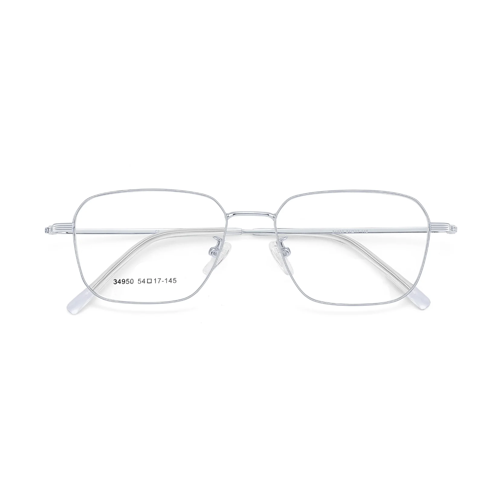 Unisex Rectangular Metal Business Glasses VK2334 - Image 10