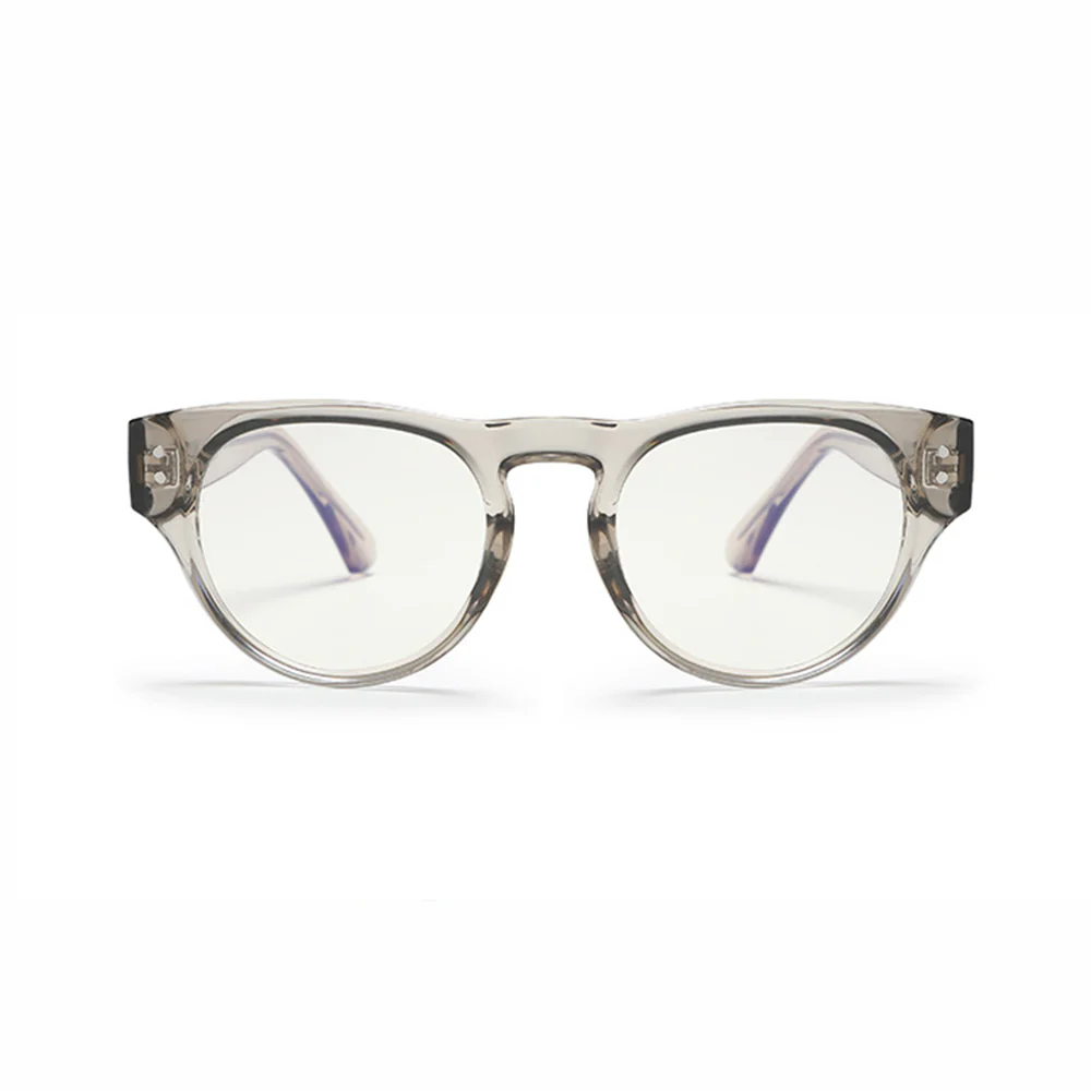 Artistic Round Blue Light Glasses with Thick Temples VK2344 - Image 9