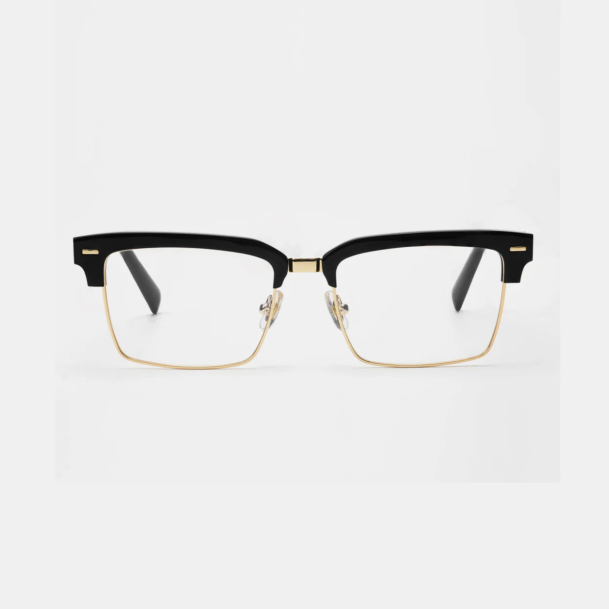 Browline Glasses with Gold Metal Rim VK2348 - Image 6