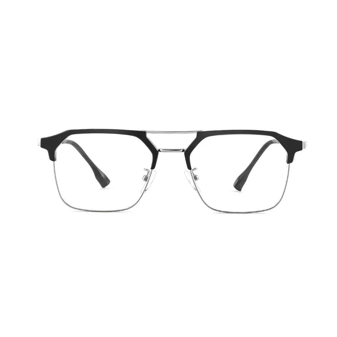 Retro Browline Double-Bridge Business Eyeglasses VK2351 - Image 5