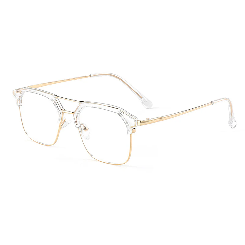 Retro Browline Double-Bridge Business Eyeglasses VK2351 - Image 8