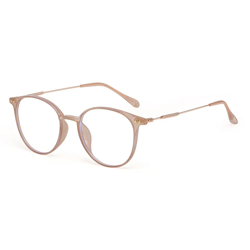 Women's Lightweight Round Blue Light Blocking Glasses VK2352 - Image 7
