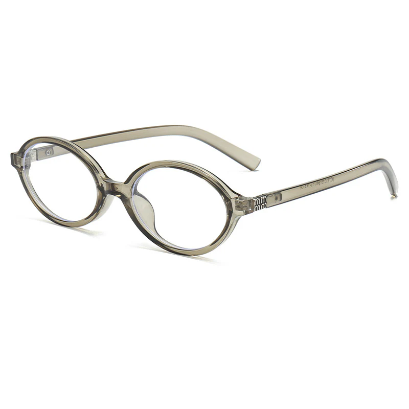 Oval Transparent Trendy Blue Light Glasses VK2360 - Image 4