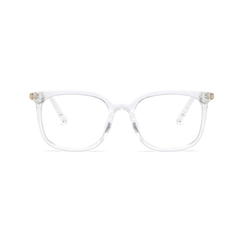 Unisex Rectangle Eyeglasses with Striped Accents VK2363 - Image 6