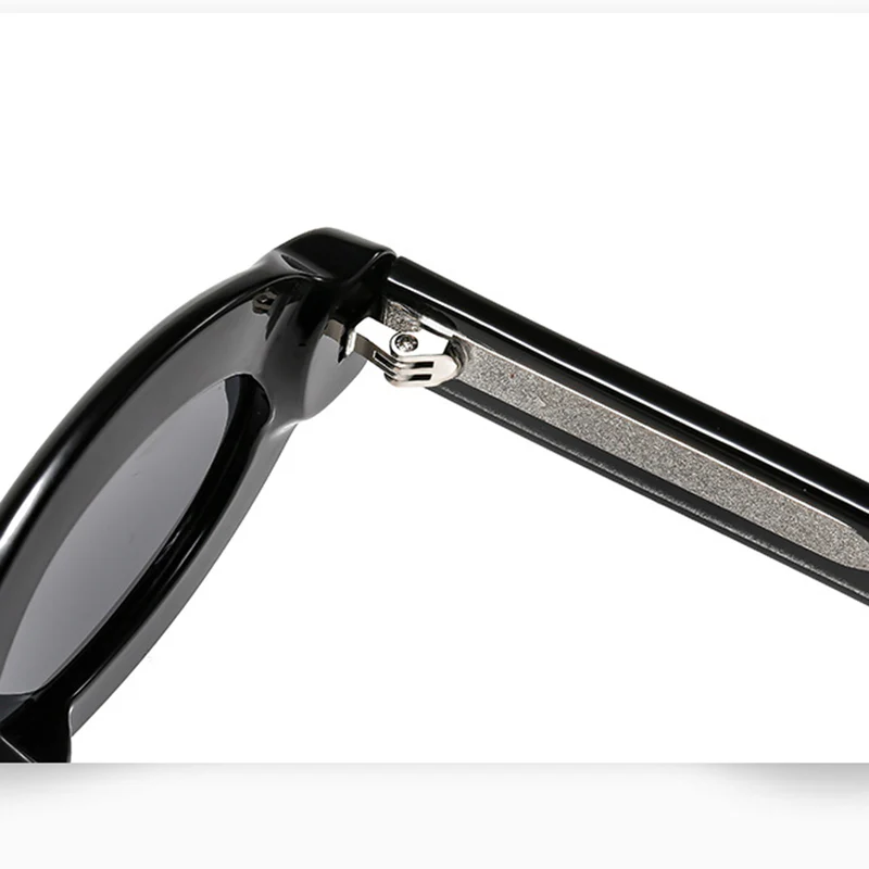 Retro Oval Thick-Frame Sunglasses VK2370 - Image 3