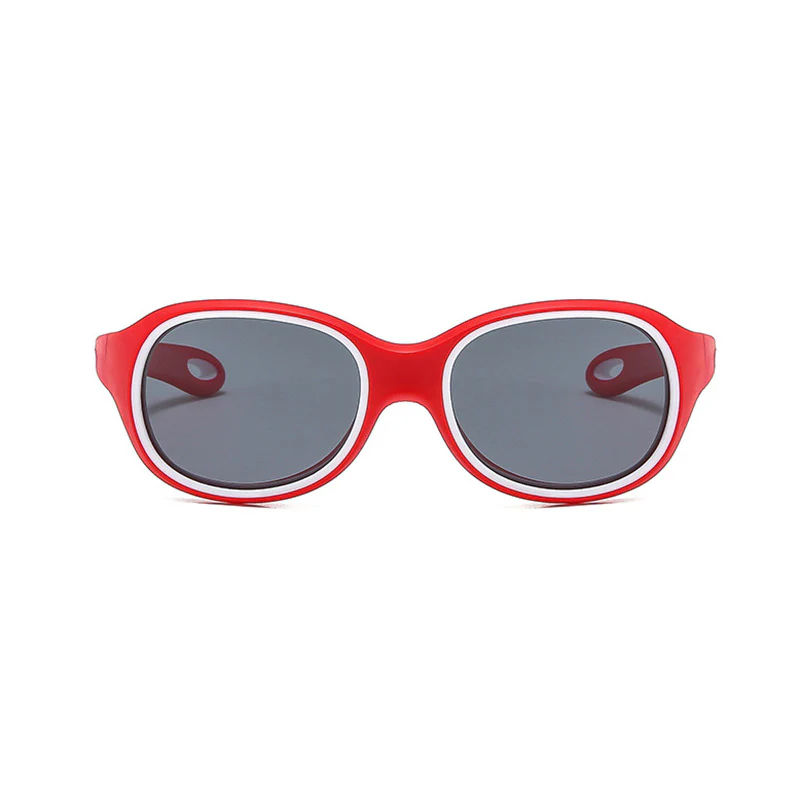 Kids Round Silicone Sunglasses with Flexible Frame VK2379