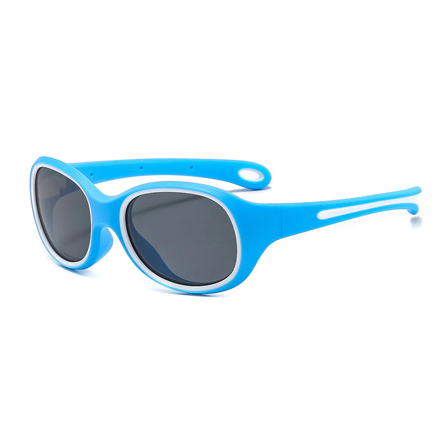 Kids Round Silicone Sunglasses with Flexible Frame VK2379 - Image 6