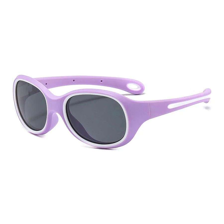 Kids Round Silicone Sunglasses with Flexible Frame VK2379 - Image 8