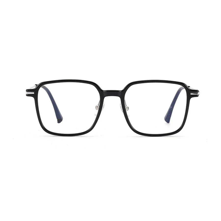 TR Square Eyeglasses with Slim Metal Temples VK2382