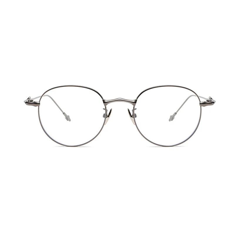 Metal Round Glasses with Star-Inspired Temple Details VK2385 - Image 8