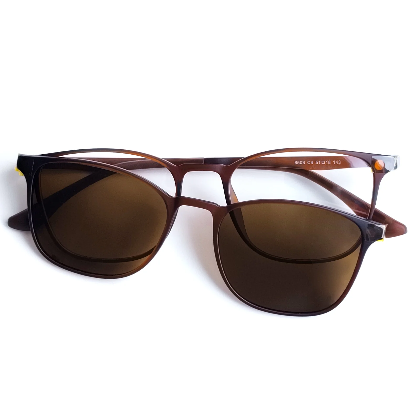 Square Clip-On Multipurpose Prescription Sunglasses VK2389 - Image 8