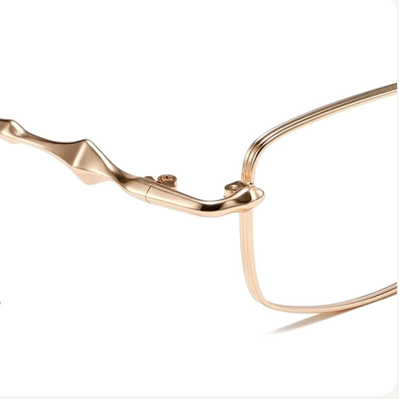Chic Metal Rectangular Glasses Frames VK2398 - Image 3