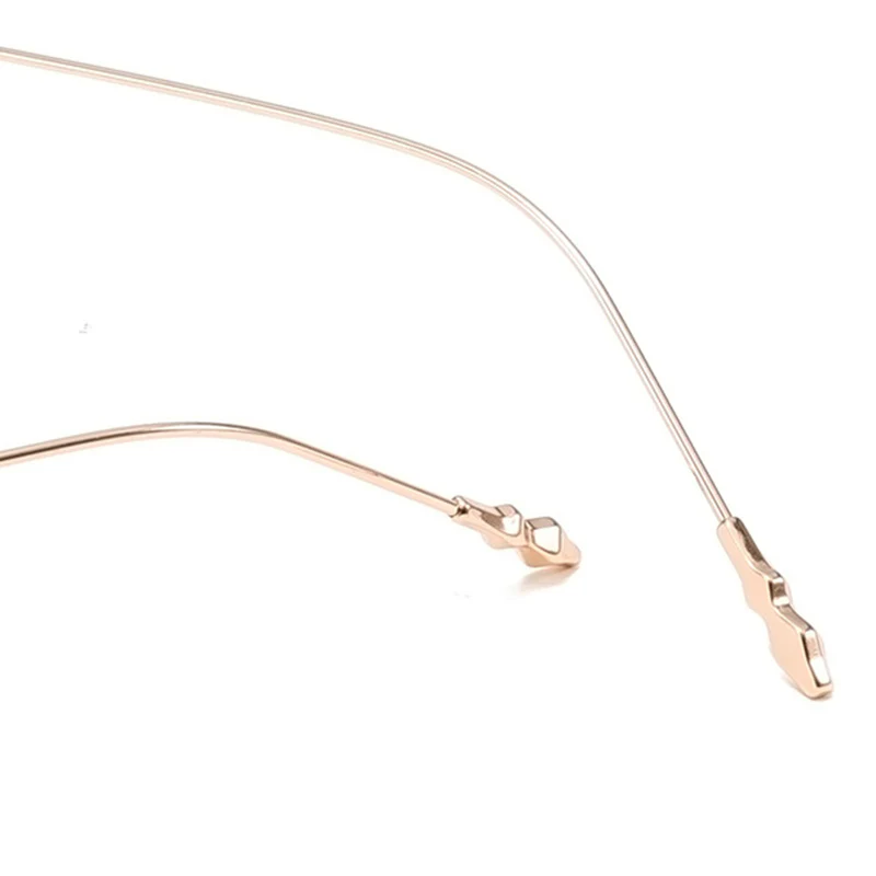 Chic Metal Rectangular Glasses Frames VK2398 - Image 5