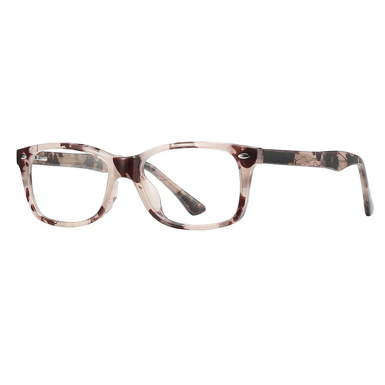 Rectangular Tortoiseshell Glasses with Spring Hinges VK2399 - Image 2