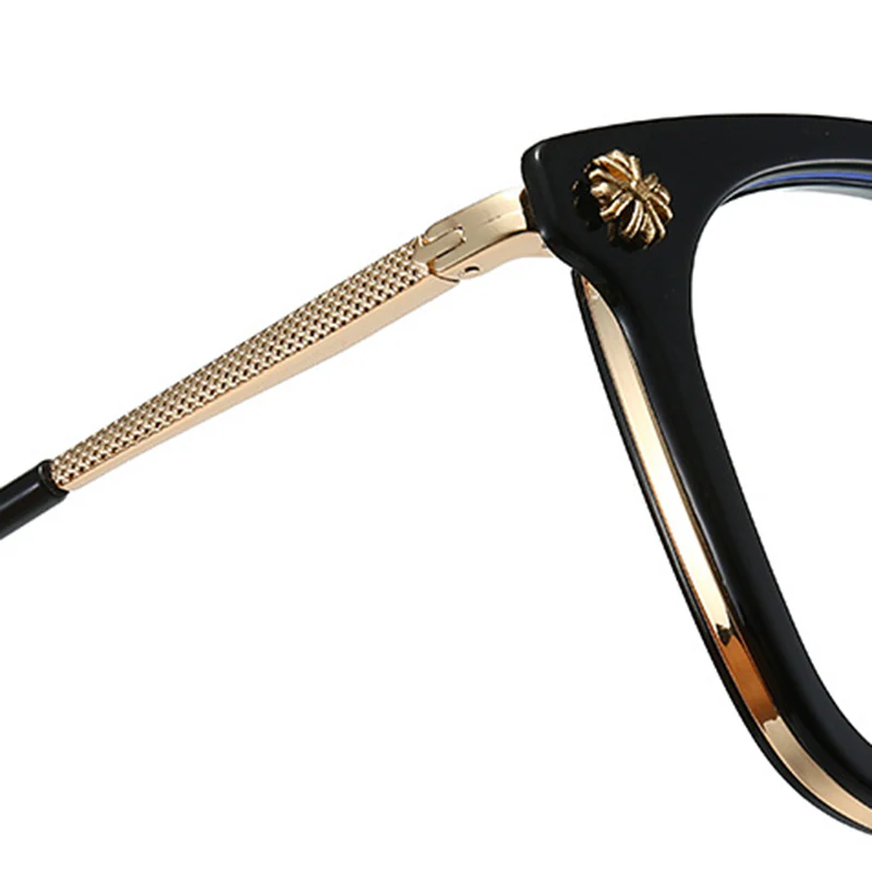Square TR and Metal Glasses Frame VK2402 - Image 3