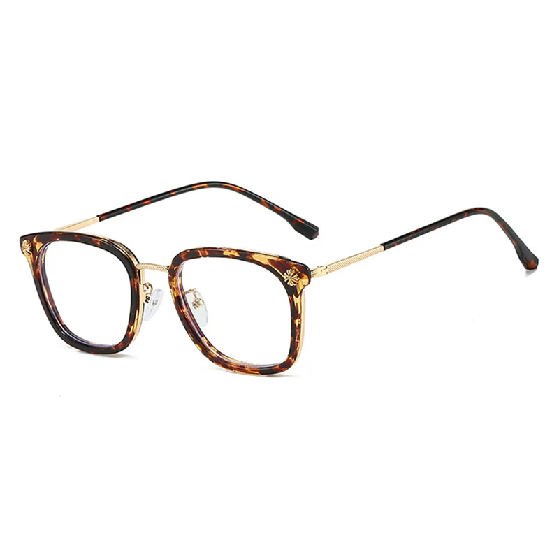 Square TR and Metal Glasses Frame VK2402 - Image 9
